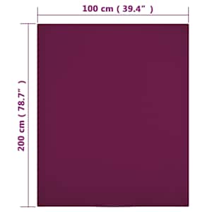 Jersey prostěradla 2 ks bordó 100x200 cm bavlna - obrázek 4