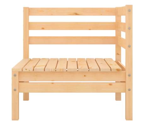 vidaXL Canap&eacute; d'angle de jardin Bois de pin massif