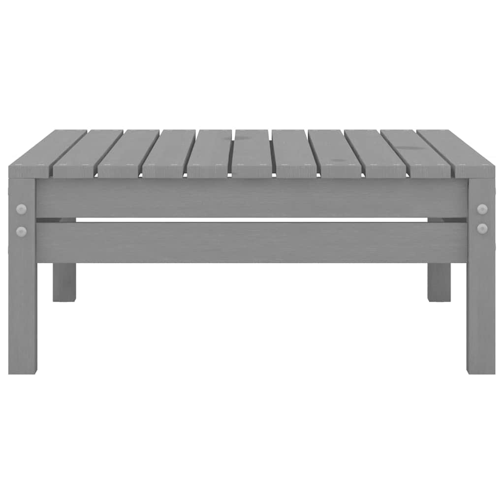 Thumbnail - vidaXL Gartenhocker Grau Massivholz Kiefer