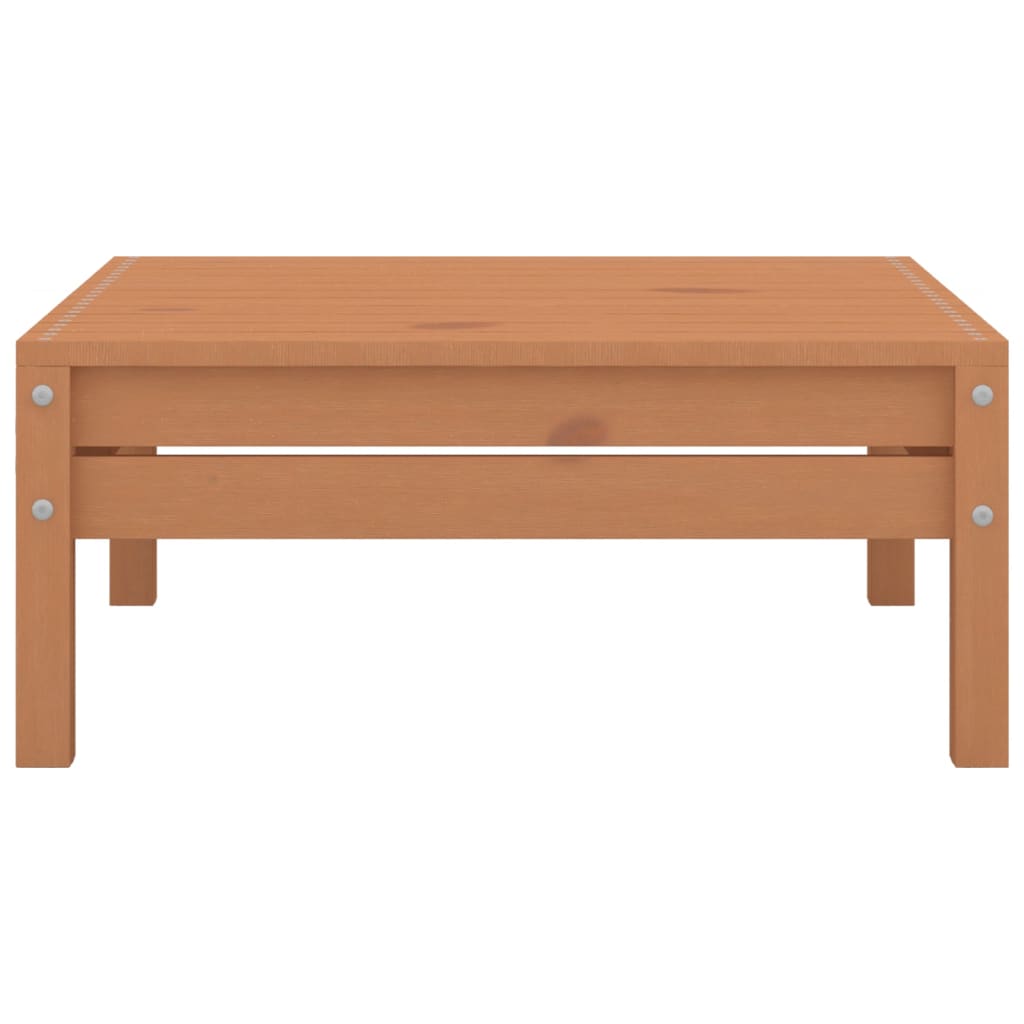 Ogrodowy stołek drewniany 63,5x63,5x28,5 cm, kolor miodowy brąz