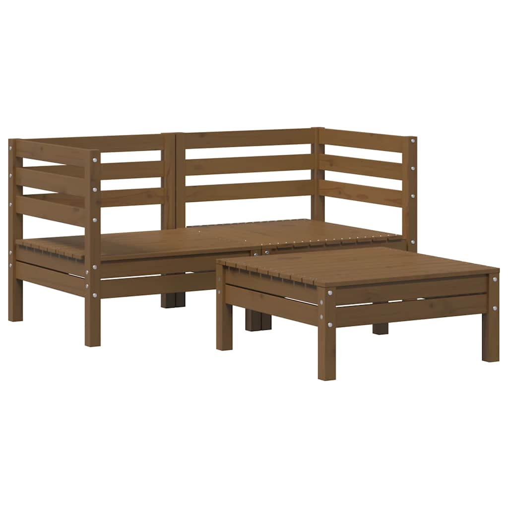 Patio Furniture Outdoor Sectional Conversation Set Solid Wood Pine vidaXL - Picture 45 of 98