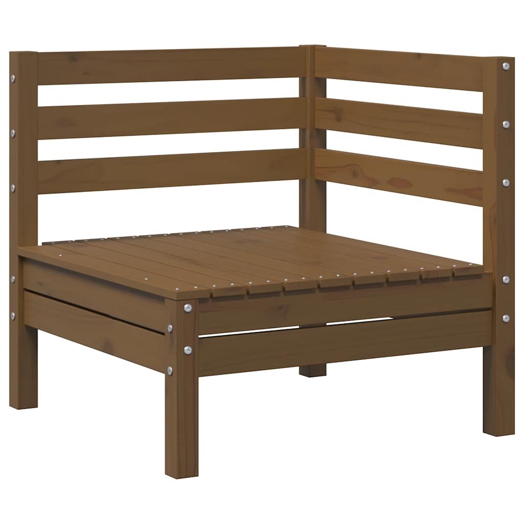 

vidaXL 3-delige Loungeset massief grenenhout honingbruin