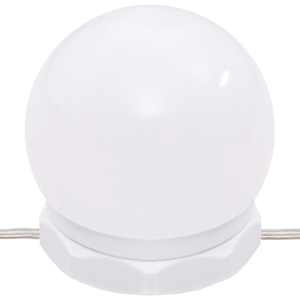 LED toaletní stolek se 2 skříňkami bílý kompozitní dřevo - obrázek 12