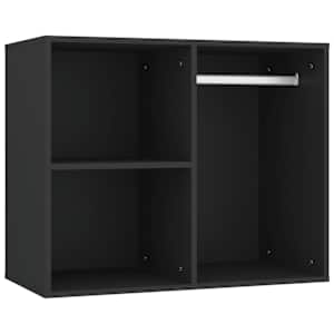 LED toaletní stolek se skříňkami černý kompozitní dřevo - obrázek 10