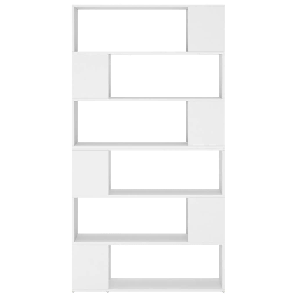Fehér térelválasztó könyvszekrény 100 x 24 x 188 cm 