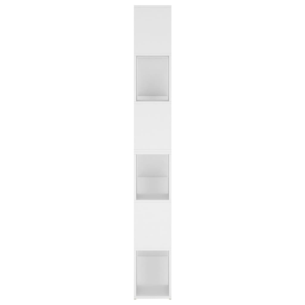 Knihovna / dělicí stěna bílá 100 x 24 x 188 cm
