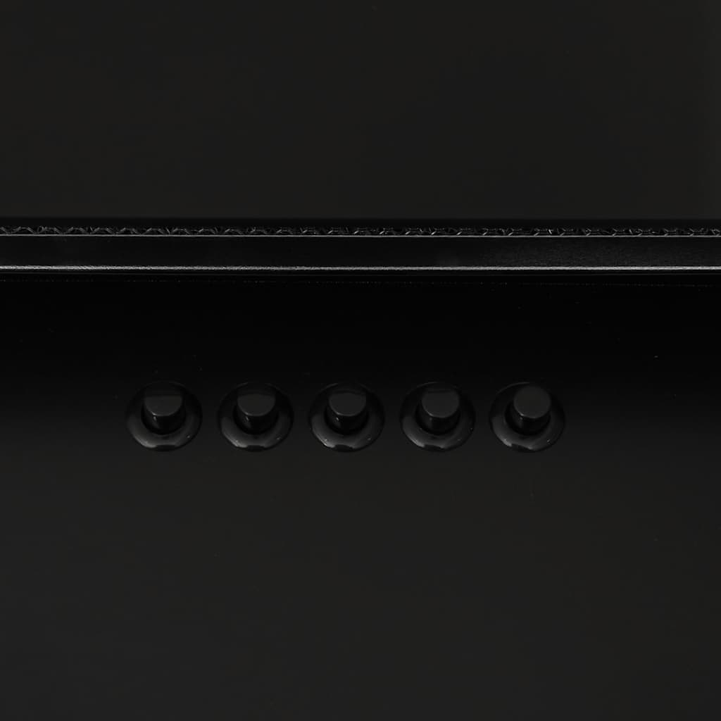 Hotte Murale 60 Cm Acier Inoxydable Et Verre Trempé Noir VidaXL 18 width=274