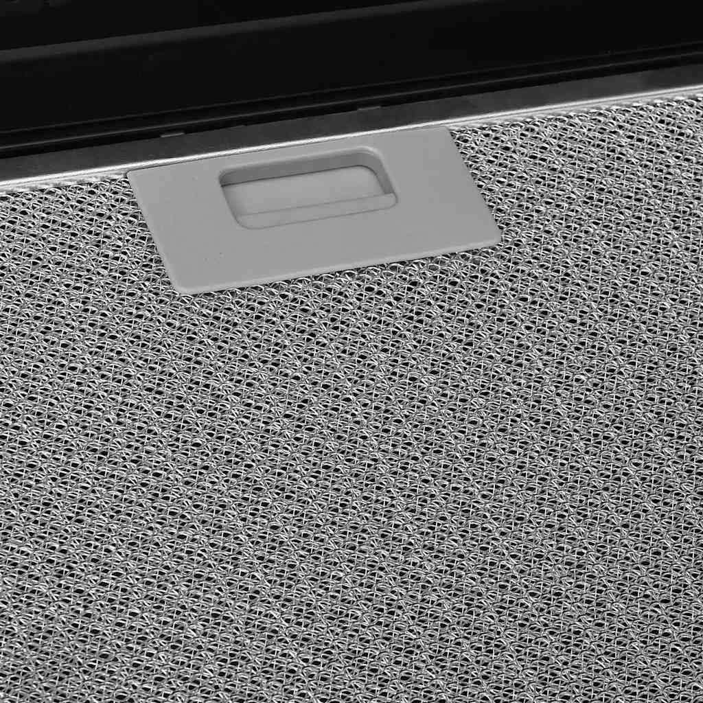 Hotte Murale 60 Cm Acier Inoxydable Et Verre Trempé Noir VidaXL 19 width=274