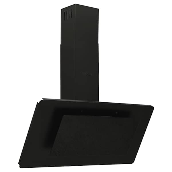 vidaXL pliidikubu, 90 cm, roostevaba teras ja karastatud klaas, must