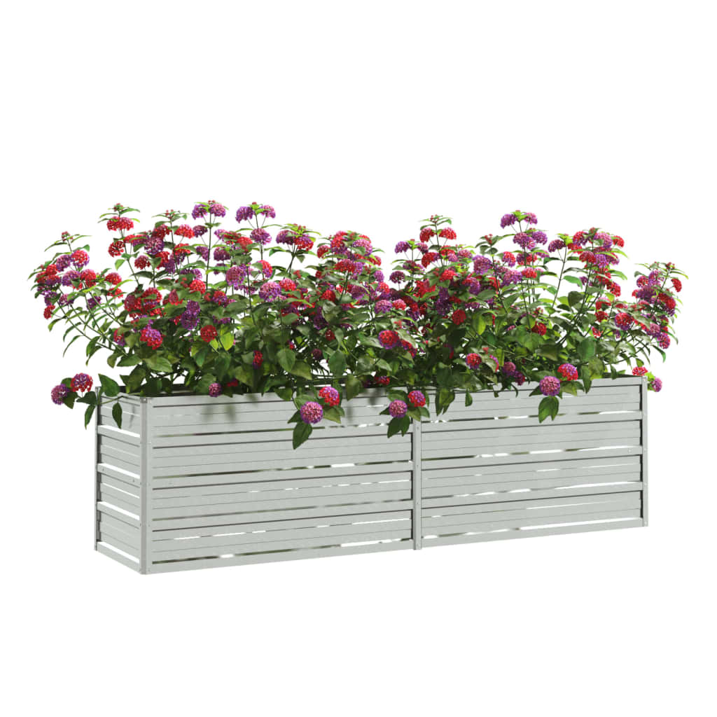 Thumbnail - vidaXL Garten-Hochbeet 160x40x45 cm Verzinkter Stahl Silber