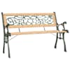 vidaXL aiapink, 122 cm, t&auml;iskuusepuit
