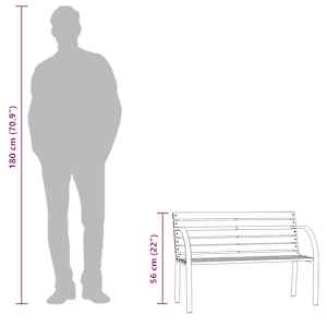 Dětská zahradní lavička 81 cm čínská jedle - obrázek 8