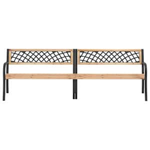 vidaXL Garden Bench | Natural wood | Chinese fir wood | Large | Durable