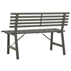 Zahradní lavička 110 cm ocel černá - obrázek 5