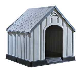 vidaXL koerakuut, 92 x 87 x 91 cm, hall, plast