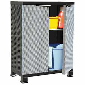 Plastična omarica 68x39x92 cm videz ratana