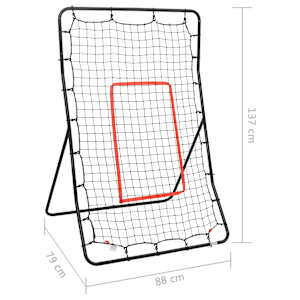 Rebounder softballová odrazová stěna 88 x 79 x 137 cm ocel - obrázek 9