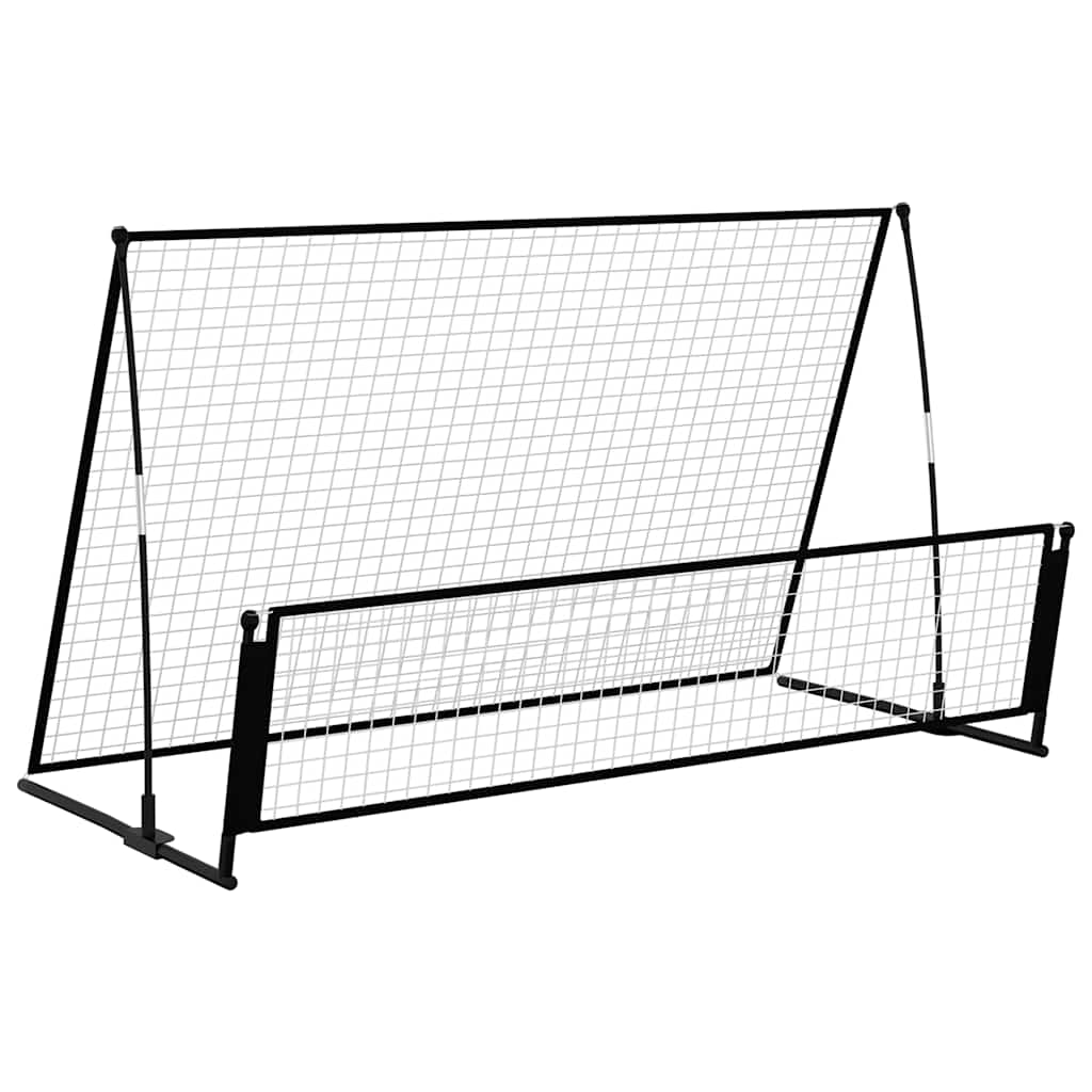 Thumbnail - vidaXL 2-in-1 Rebounder und Fußballtor 202x104x120 cm Stahl
