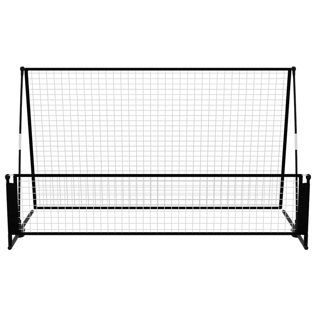 Thumbnail - vidaXL 2-in-1 Rebounder und Fußballtor 202x104x120 cm Stahl