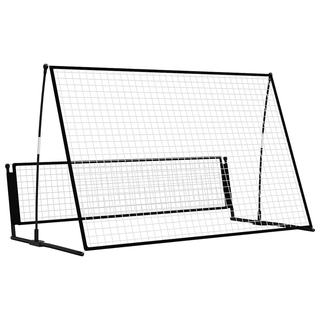 But De Football De Rebondissement 2 En 1 202x104x120 Cm Acier VidaXL 14 width=274