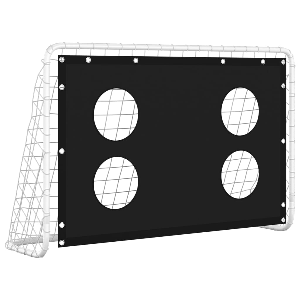 Alternativ bild 1 för VidaXl Fotbollsmål För Träning Stål 184X61X122 Cm