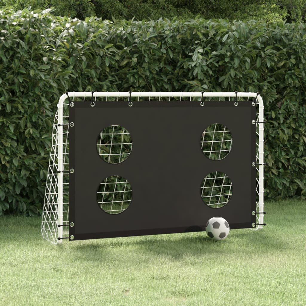 vidaXL Poartă de fotbal cu plasă de antrenament, 184x61x122 cm, oțel