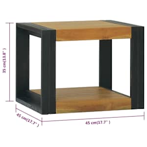 Koupelnová skříňka 45 x 45 x 35 cm masivní teakové dřevo - obrázek 6