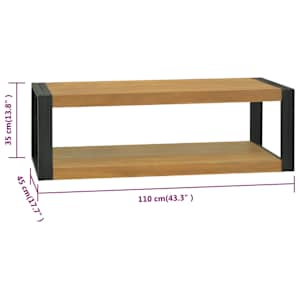 Koupelnová skříňka 120 x 45 x 35 cm masivní teakové dřevo - obrázek 6