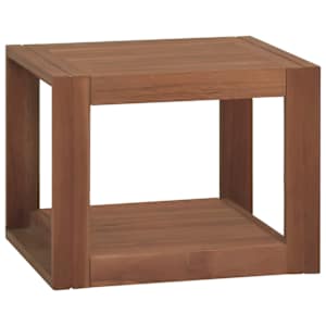 Nástěnná koupelnová skříňka 45 x 45 x 35 cm masivní teak - obrázek 1