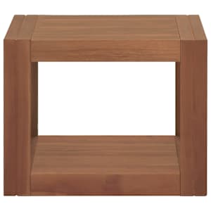 Nástěnná koupelnová skříňka 45 x 45 x 35 cm masivní teak - obrázek 2