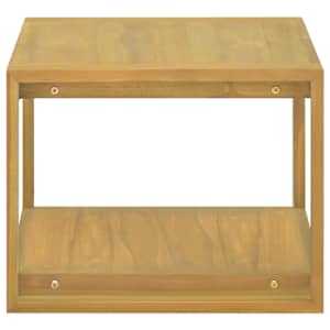 Nástěnná koupelnová skříňka 60 x 45 x 35 cm masivní teak - obrázek 3