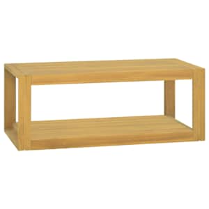 Nástěnná koupelnová skříňka 90 x 45 x 35 cm masivní teak - obrázek 1