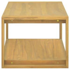 Nástěnná koupelnová skříňka 90 x 45 x 35 cm masivní teak - obrázek 3