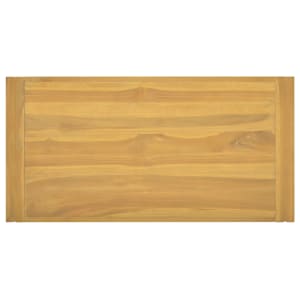 Nástěnná koupelnová skříňka 90 x 45 x 35 cm masivní teak - obrázek 4
