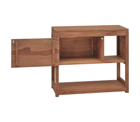 vidaXL vannasistabas skapītis, 85x40x75 cm, masīvs tīkkoks