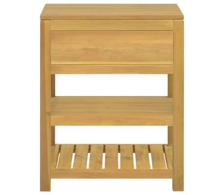 vidaXL Bathroom Cabinet 60x45x75 cm Solid Wood Teak