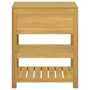 Koupelnová skříňka 60 x 45 x 75 cm masivní teakové dřevo - obrázek 2