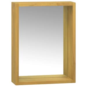 Zrcadlová skříňka 30 x 10 x 40 cm masivní teakové dřevo - obrázek 1