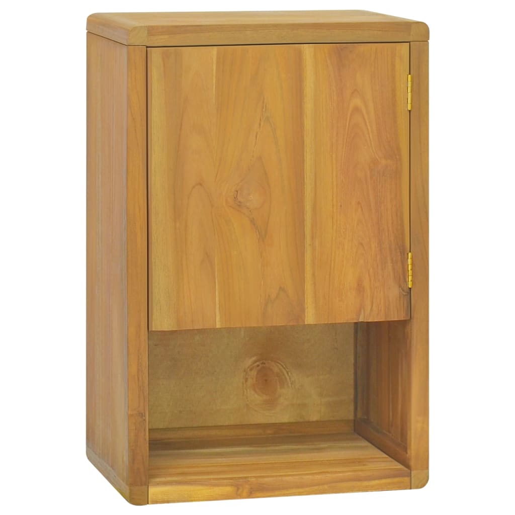 Image of vidaXL Wall-mounted Bathroom Cabinet 45x30x70 cm Solid Wood Teak