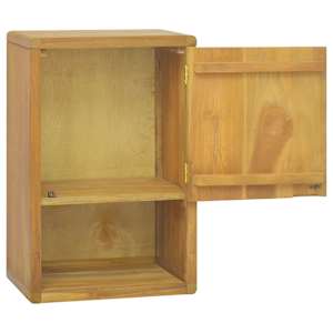 Nástěnná koupelnová skříňka 45 x 30 x 70 cm masivní teak - obrázek 3