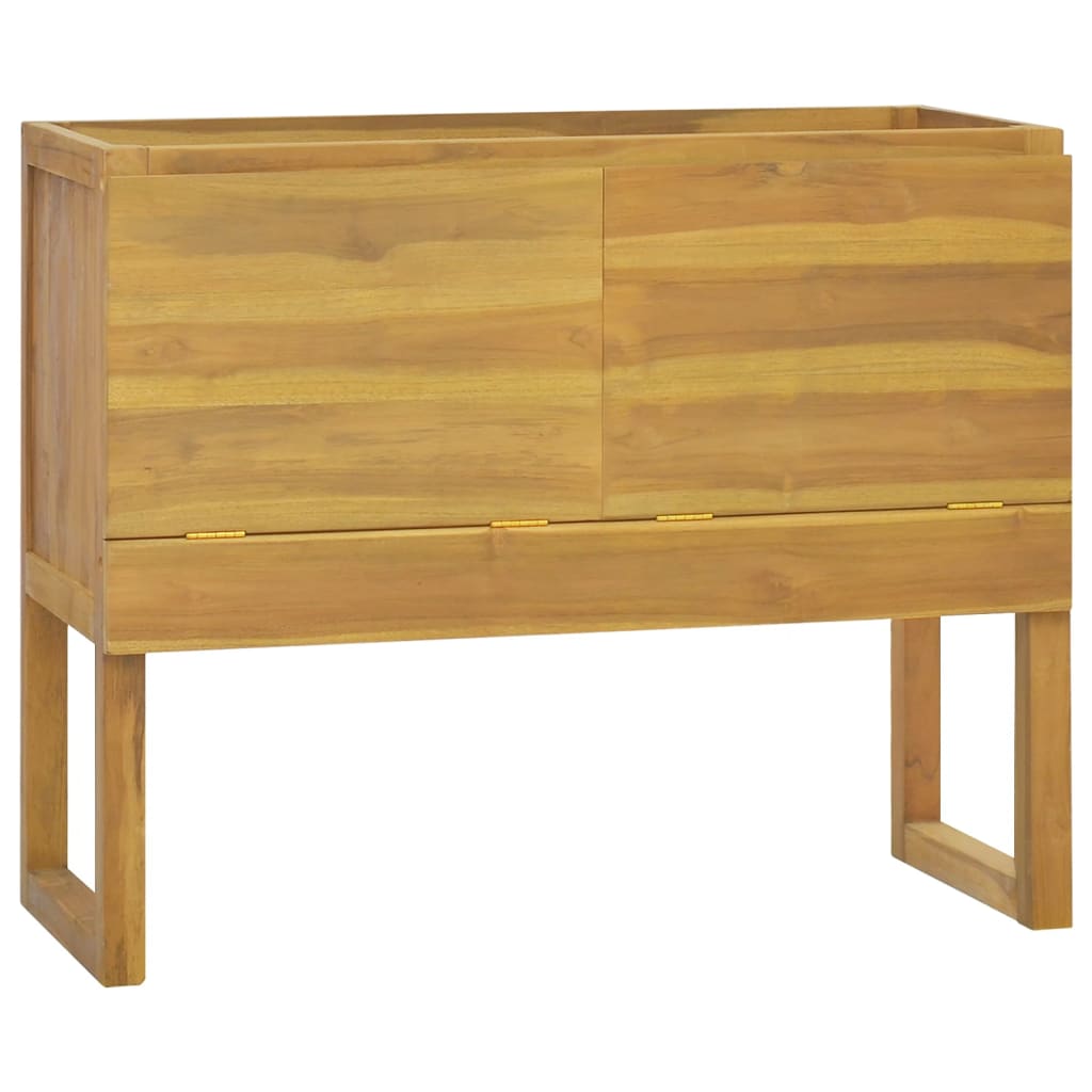 vidaXL Dulap de baie, 90x40x75,5 cm, lemn masiv de tec