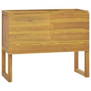 Koupelnová skříňka 90 x 40 x 75,5 cm masivní teakové dřevo - obrázek 1