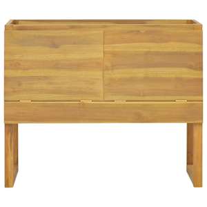 Koupelnová skříňka 90 x 40 x 75,5 cm masivní teakové dřevo - obrázek 3