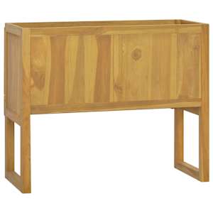 Koupelnová skříňka 90 x 40 x 75,5 cm masivní teakové dřevo - obrázek 5