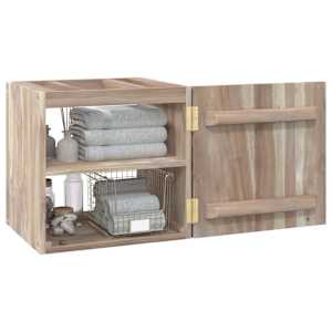 Nástěnná koupelnová skříňka 41 x 38 x 40 cm masivní teak - obrázek 4