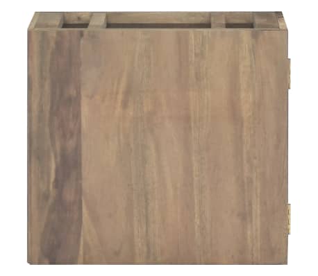 vidaXL vannasistabas sienas skapītis, 45x30x40 cm, masīvs tīkkoks