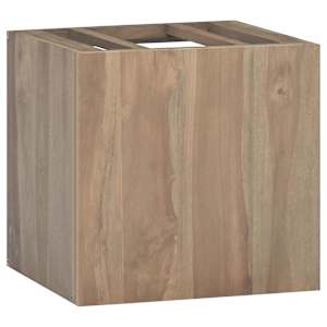 Nástěnná koupelnová skříňka 46 x 25,5 x 40 cm masivní teak