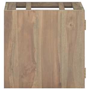 Nástěnná koupelnová skříňka 46 x 25,5 x 40 cm masivní teak - obrázek 2
