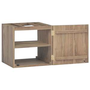 Nástěnná koupelnová skříňka 46 x 25,5 x 40 cm masivní teak - obrázek 5