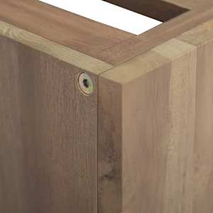 Nástěnná koupelnová skříňka 46 x 25,5 x 40 cm masivní teak - obrázek 6